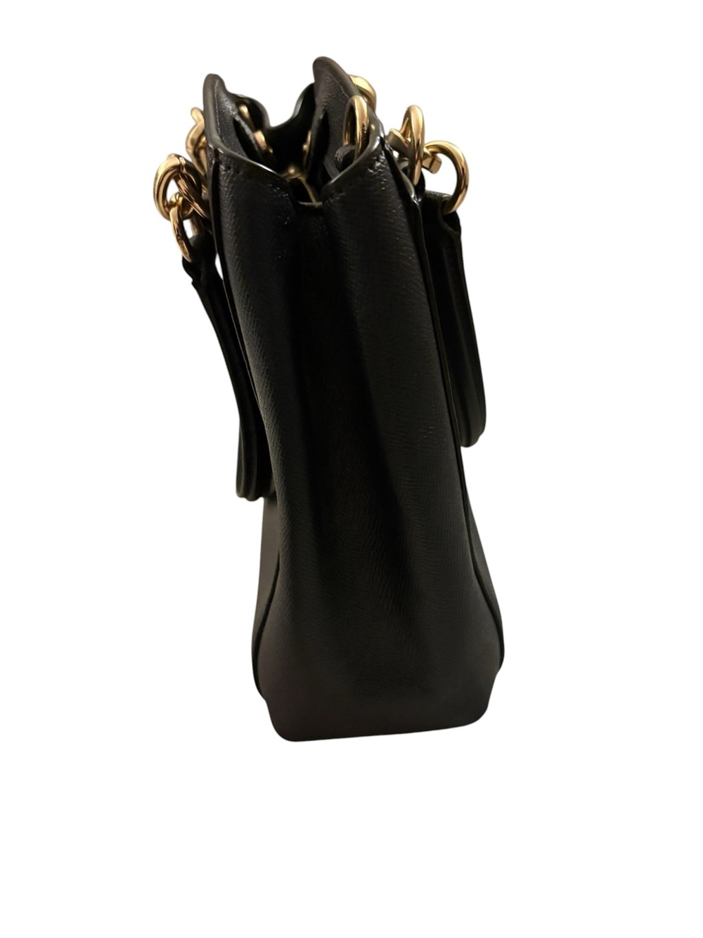Coach Navy blue Leather Tote with Gold Accents - Picture 10 of 10